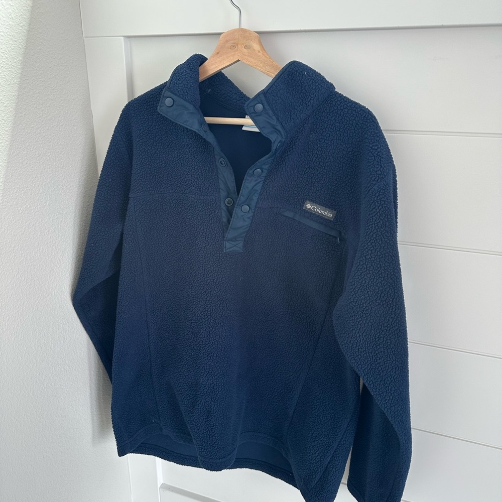 Columbia Dark Blue Fleece Pullover